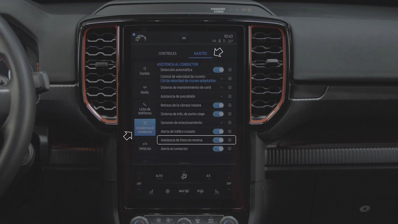 Asistente de Frenado en Reversa