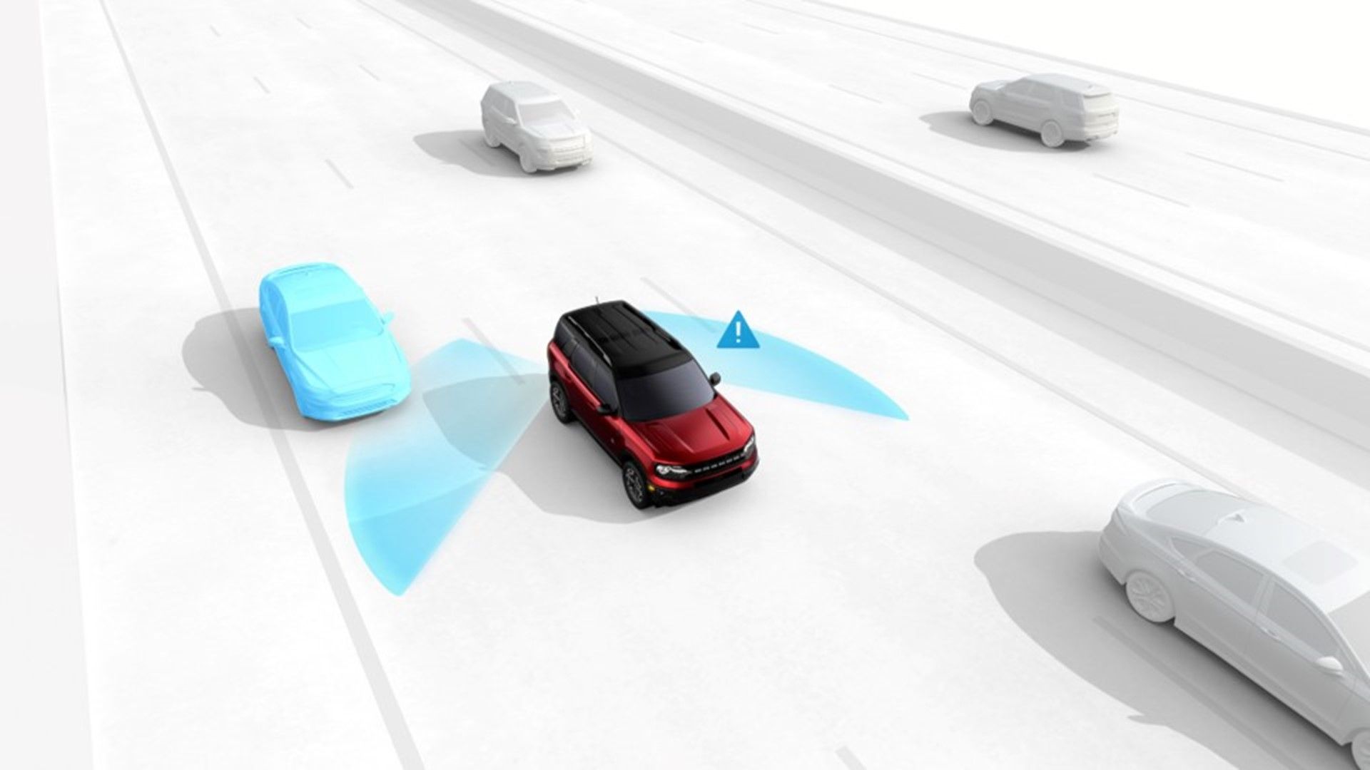 Sistema de información de punto ciego BLIS con Alerta de tráfico cruzado