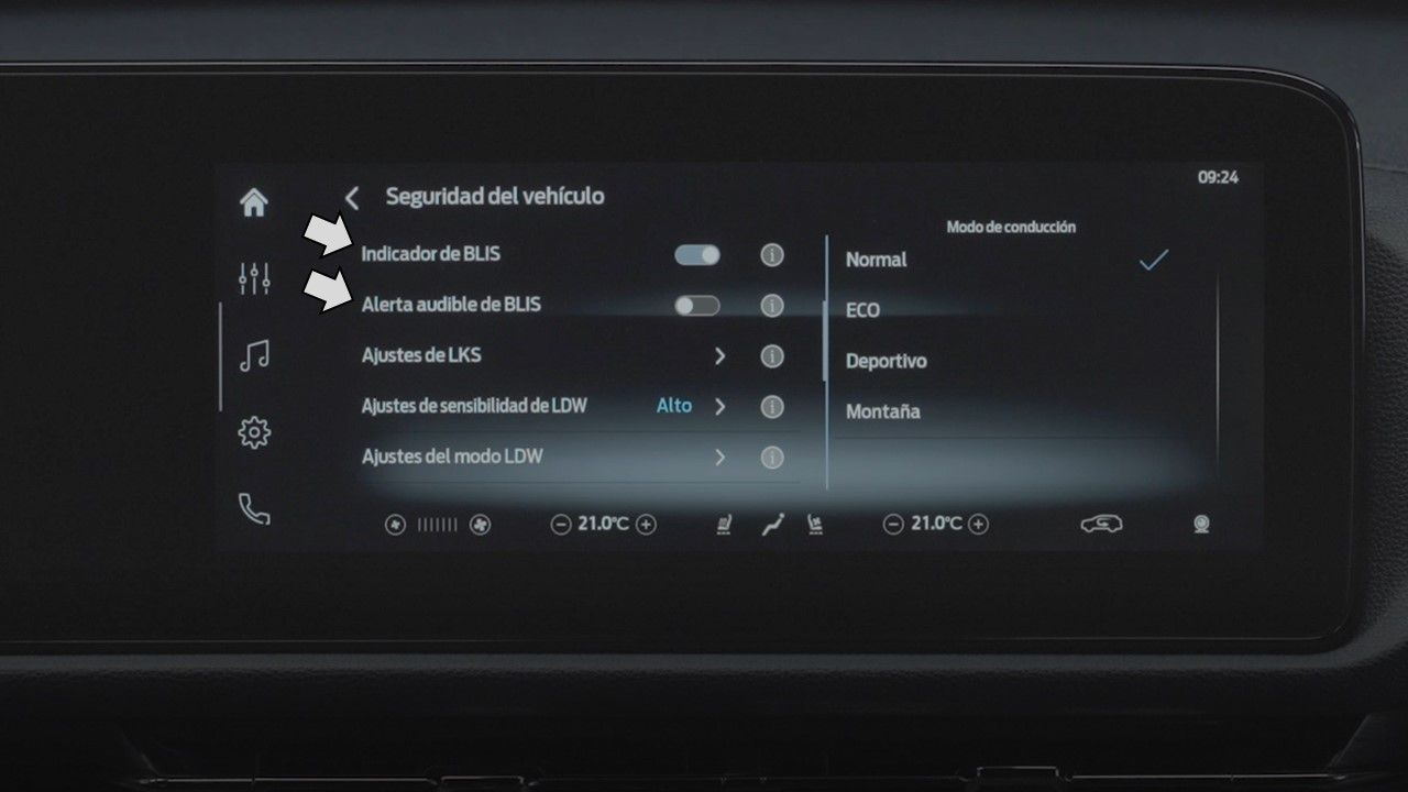 Sistema de información de punto ciego (BLIS)